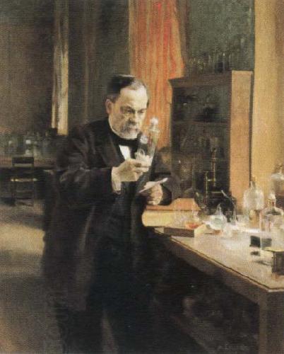 Albert Edelfelt louis pasteur in his laboratory oil painting picture